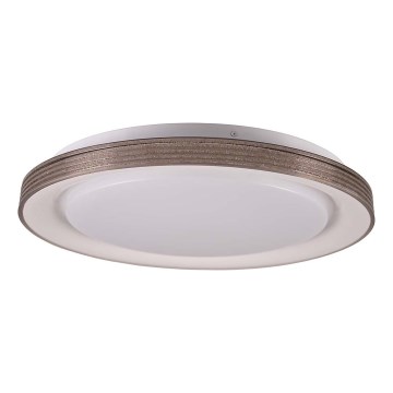 Iluminação de teto para casa de banho LED com regulação GRAŻYNA LED/48W/230V 3000-6000K diâmetro 41 cm IP44 cinzento + comando