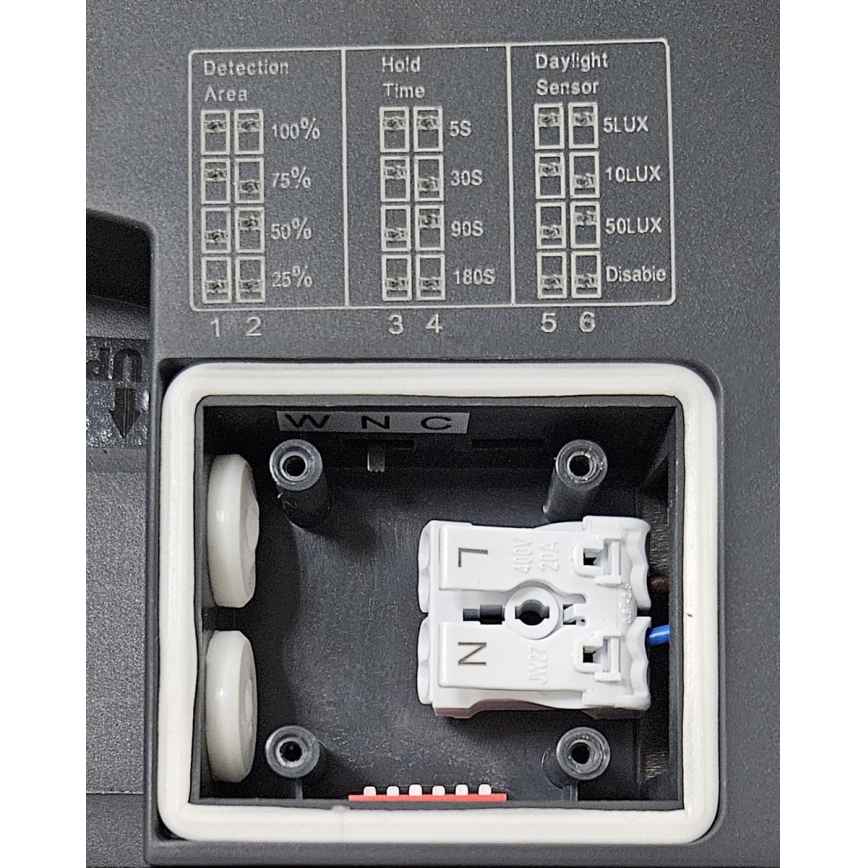 Iluminação de teto para casa de banho LED com sensor ELLÉ LED/24W/230V 3000/4000/6500K diâmetro 26 cm IP54 antracite