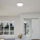 Iluminação de teto para casa de banho LED com sensor LED/18W/230V 4000K IP44 preto + comando