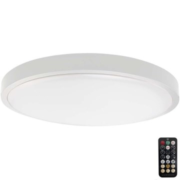 Iluminação de teto para casa de banho LED com sensor LED/24W/230V 4000K IP44 diâmetro 35 cm branco + comando