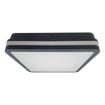 Iluminação de teto para casa de banho LED ELLÉ LED/24W/230V 3000/4000/6500K 26x26 cm IP54 antracite