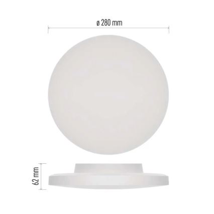 Iluminação de teto para casa de banho LED LED/15W/230V 3000/4000/5700K IP55 branco