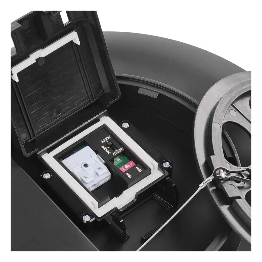 Iluminação de teto para casa de banho LED LED/15W/230V 3000/4000/5700K IP55 preto