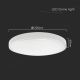 Iluminação de teto para casa de banho LED LED/18W/230V 3000K IP44 branco