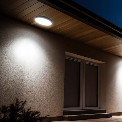 Iluminação de teto para casa de banho LED LED/18W/230V 3000K IP44 diâmetro 25 cm preto