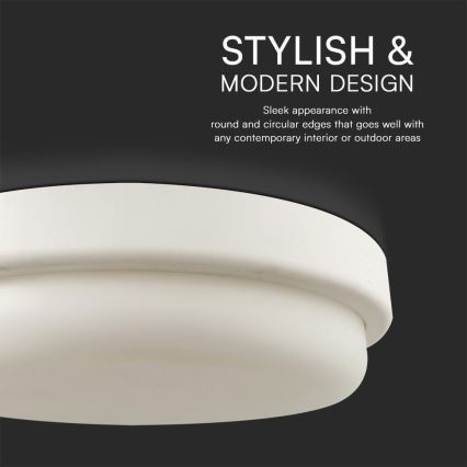 Iluminação de teto para casa de banho LED LED/24W/230V 4000K IP54 diâmetro 24 cm