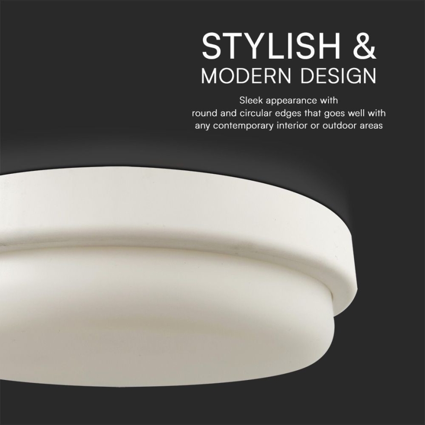 Iluminação de teto para casa de banho LED LED/24W/230V 4000K IP54 diâmetro 24 cm