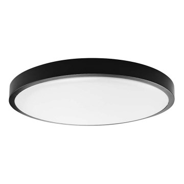 Iluminação de teto para casa de banho LED LED/24W/230V 6500K IP44 diâmetro 29,5 cm preto