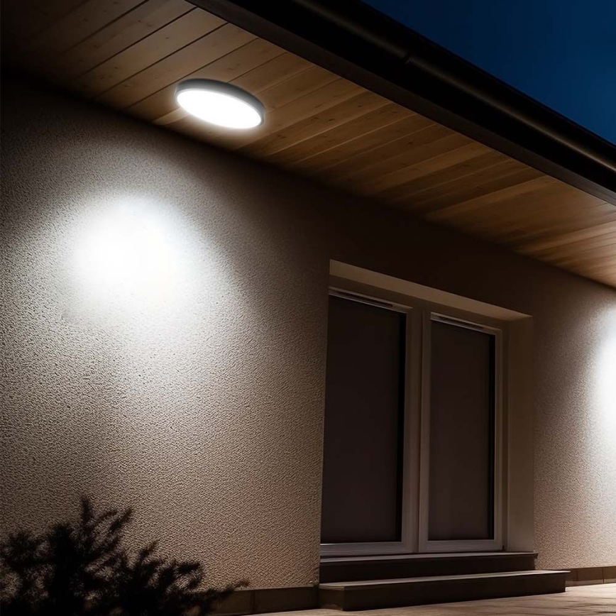 Iluminação de teto para casa de banho LED LED/36W/230V 4000K IP44 diâmetro 29,5 cm preto