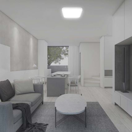 Iluminação de teto para casa de banho LED LED/48W/230V 3000K IP44 42x42 cm branco