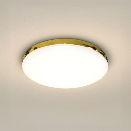 Iluminação de teto para casa de banho LED MAYA LED/15W/230V diâmetro 33 cm IP44 dourado