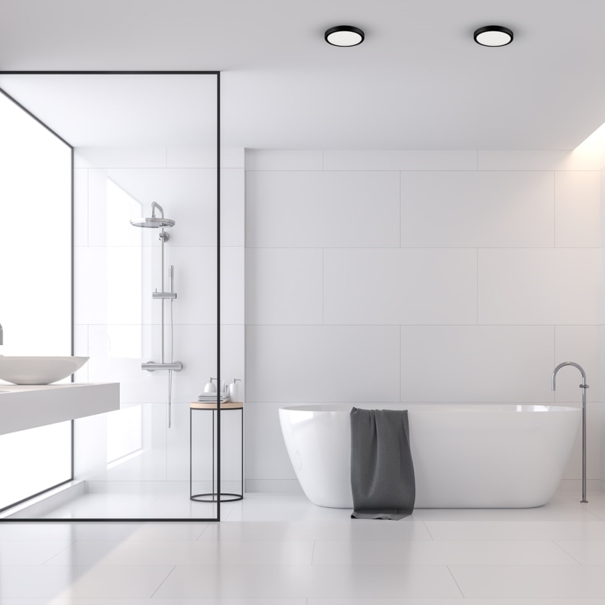 Iluminação de teto para casa de banho LED VERA LED/12W/230V 4000K IP65 preto