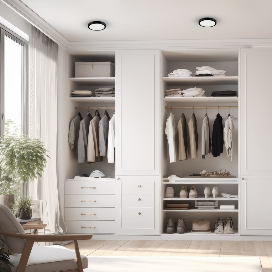 Iluminação de teto para casa de banho LED VERA LED/12W/230V 4000K IP65 preto