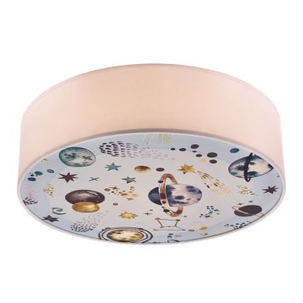 Iluminação de teto para criança KIDDY 2xE27/40W/230V branco/azul