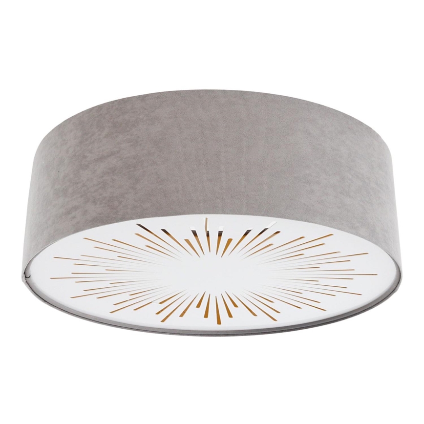 Iluminação de teto RAYS 2xE27/60W/230V diâmetro 40 cm cinzento