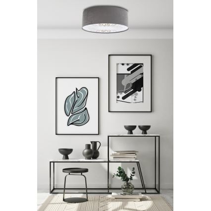 Iluminação de teto RAYS 2xE27/60W/230V diâmetro 40 cm cinzento