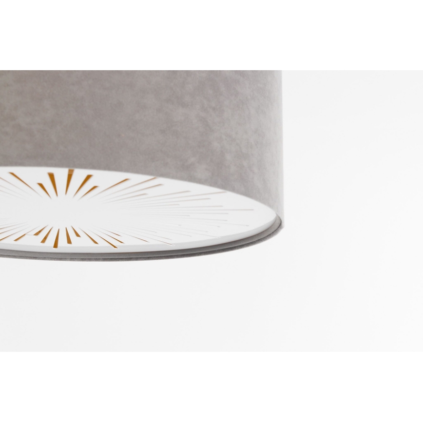 Iluminação de teto RAYS 2xE27/60W/230V diâmetro 60 cm cinzento