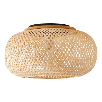 Iluminação de teto SALOMON 1xE27/10W/230V diâmetro 40 cm bambu