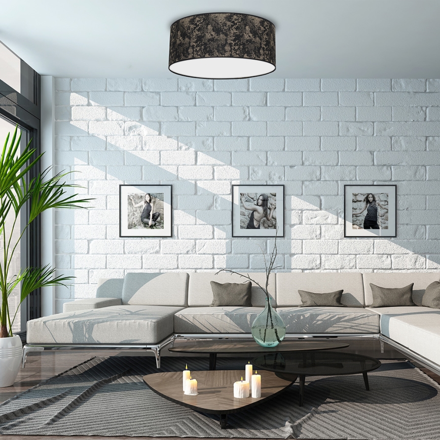 Iluminação de teto SATINO 2xE27/60W/230V dourada