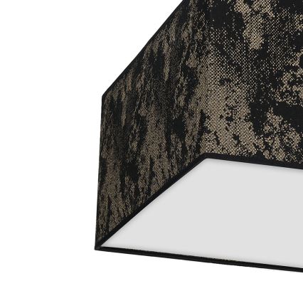 Iluminação de teto SATINO 2xE27/60W/230V preta/dourada