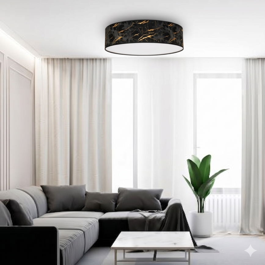 Iluminação de teto SATINO 3xE27/60W/230V dourada