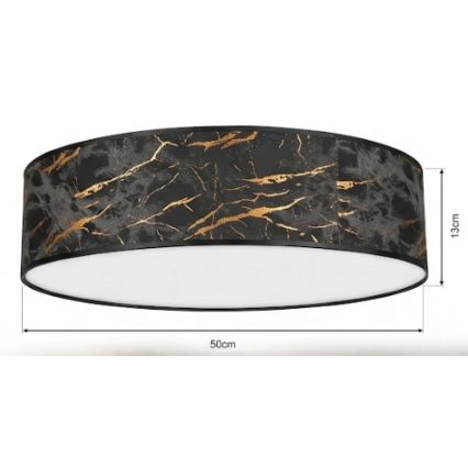 Iluminação de teto SATINO 3xE27/60W/230V dourada