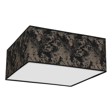 Iluminação de teto SATINO 3xE27/60W/230V preta/dourada