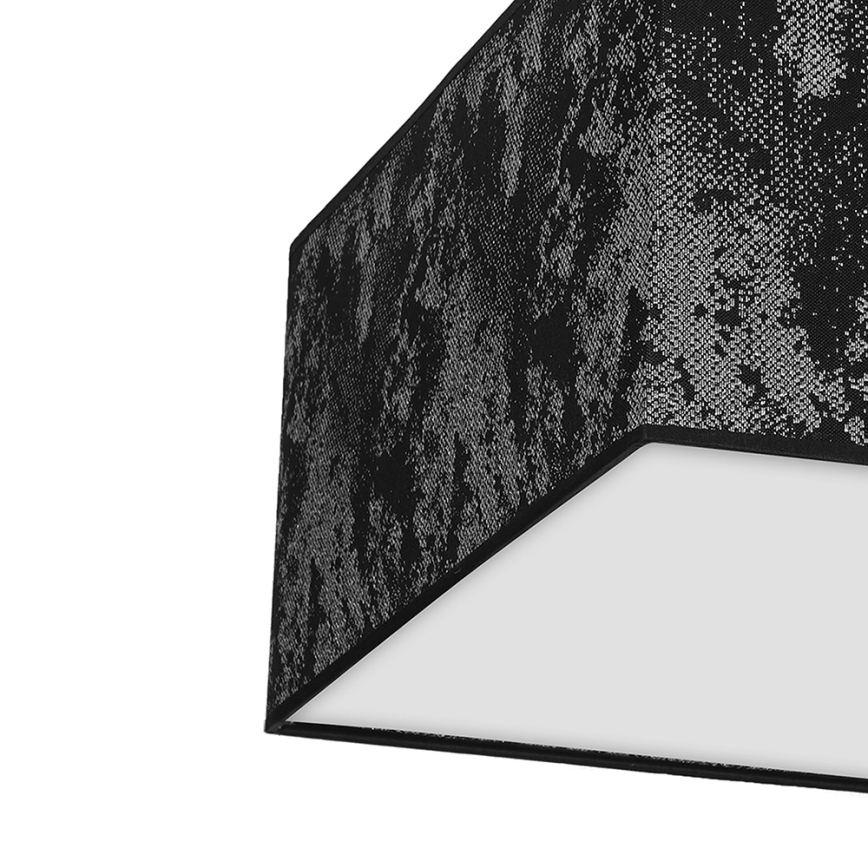 Iluminação de teto SATINO 3xE27/60W/230V preta/prateada