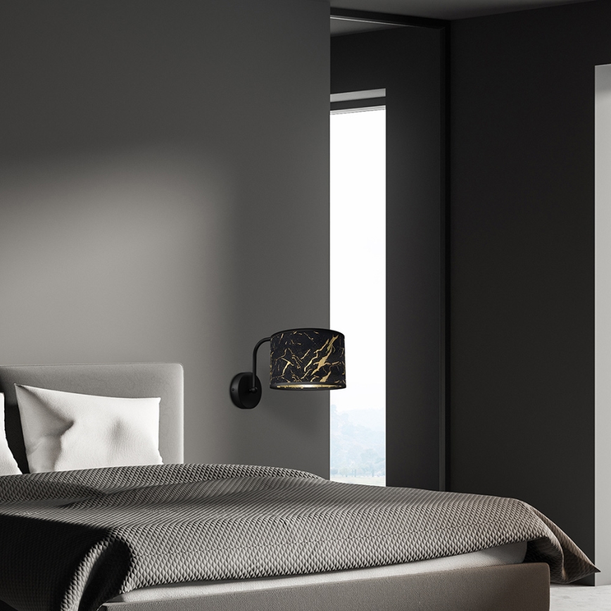 Iluminação de teto SENSO 1xE27/60W/230V preta