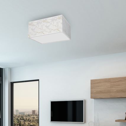 Iluminação de teto SENSO 2xE27/60W/230V branca