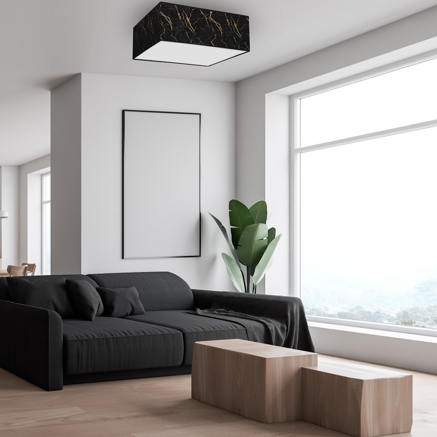 Iluminação de teto SENSO 3xE27/60W/230V preta