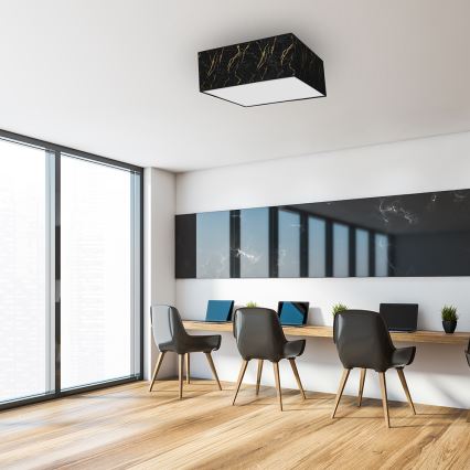 Iluminação de teto SENSO 3xE27/60W/230V preta