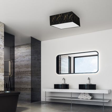 Iluminação de teto SENSO 3xE27/60W/230V preta