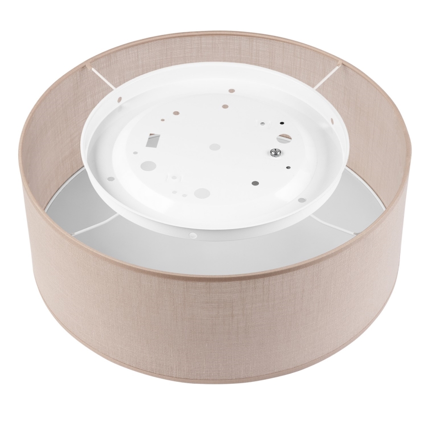 Iluminação de teto SIRJA 1xE27/60W/230V diâmetro 35 cm bege