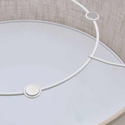 Iluminação de teto SIRJA 1xE27/60W/230V diâmetro 35 cm bege