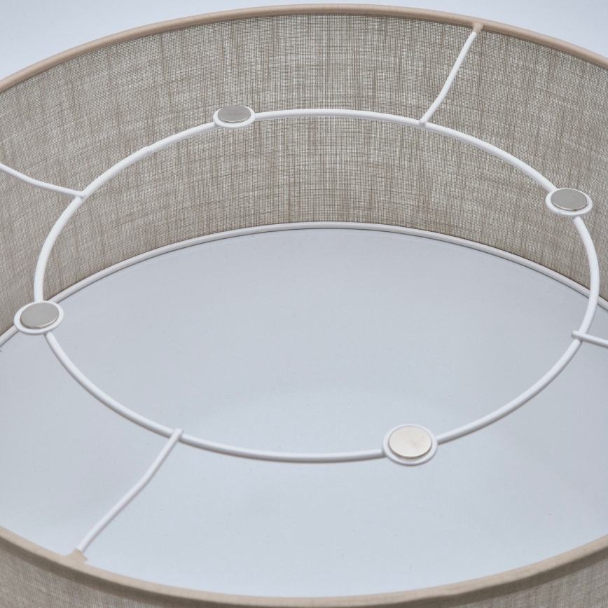 Iluminação de teto SIRJA 1xE27/60W/230V diâmetro 35 cm bege