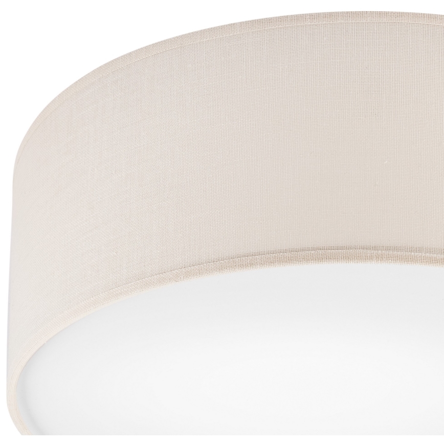 Iluminação de teto SIRJA DOUBLE 2xE27/15W/230V diâmetro 35 cm creme