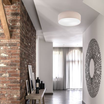 Iluminação de teto SIRJA DOUBLE 4xE27/15W/230V diâmetro 45 cm bege