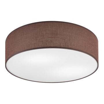 Iluminação de teto SIRJA DOUBLE 4xE27/15W/230V diâmetro 45 cm castanho