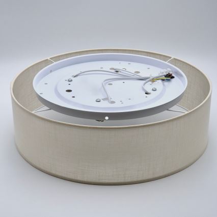 Iluminação de teto SIRJA DOUBLE 4xE27/15W/230V diâmetro 45 cm creme