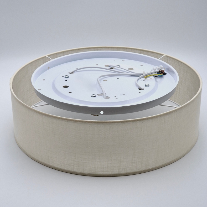 Iluminação de teto SIRJA DOUBLE 4xE27/15W/230V diâmetro 45 cm creme