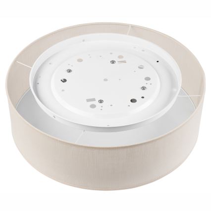 Iluminação de teto SIRJA DOUBLE 4xE27/15W/230V diâmetro 45 cm creme