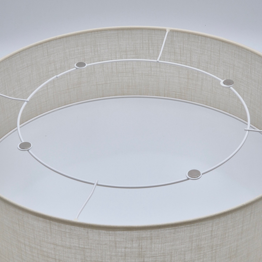 Iluminação de teto SIRJA DOUBLE 4xE27/15W/230V diâmetro 45 cm creme