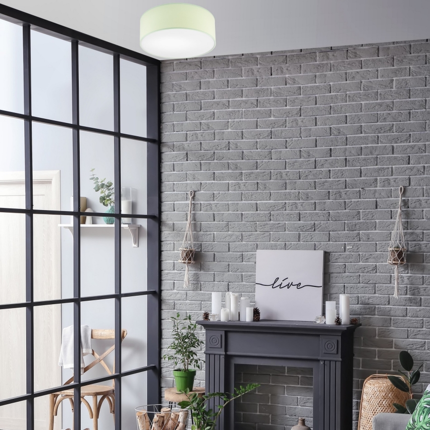 Iluminação de teto SIRJA PASTEL 1xE27/60W/230V diâmetro 35 cm verde