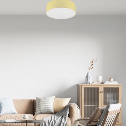 Iluminação de teto SIRJA PASTEL 2xE27/60W/230V diâmetro 45 cm amarelo