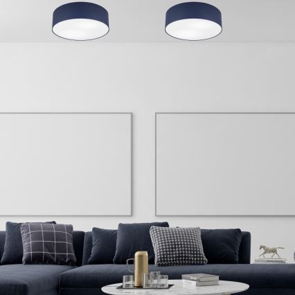 Iluminação de teto SIRJA PASTEL 2xE27/60W/230V diâmetro 45 cm azul escuro