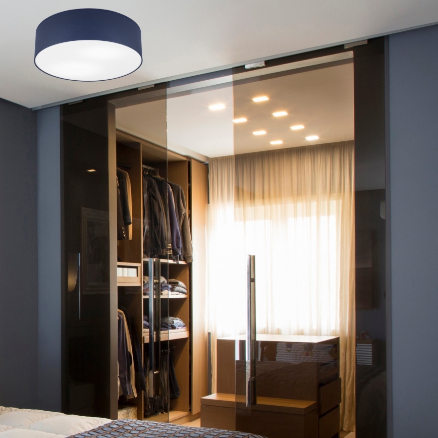 Iluminação de teto SIRJA PASTEL 2xE27/60W/230V diâmetro 45 cm azul escuro