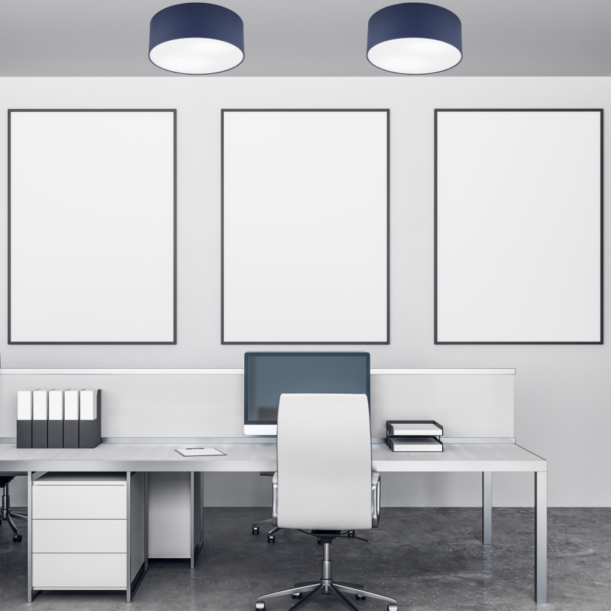 Iluminação de teto SIRJA PASTEL DOUBLE 2xE27/15W/230V diâmetro 35 cm azul escuro