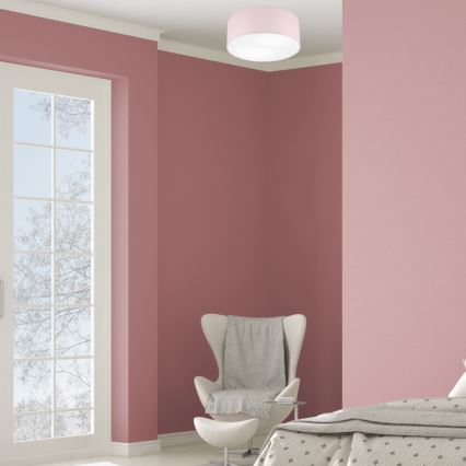 Iluminação de teto SIRJA PASTEL DOUBLE 2xE27/15W/230V diâmetro 35 cm rosa