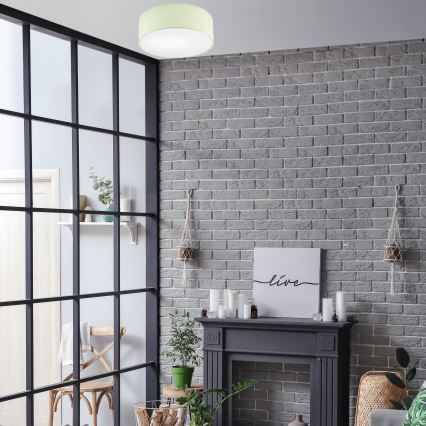 Iluminação de teto SIRJA PASTEL DOUBLE 2xE27/15W/230V diâmetro 35 cm verde